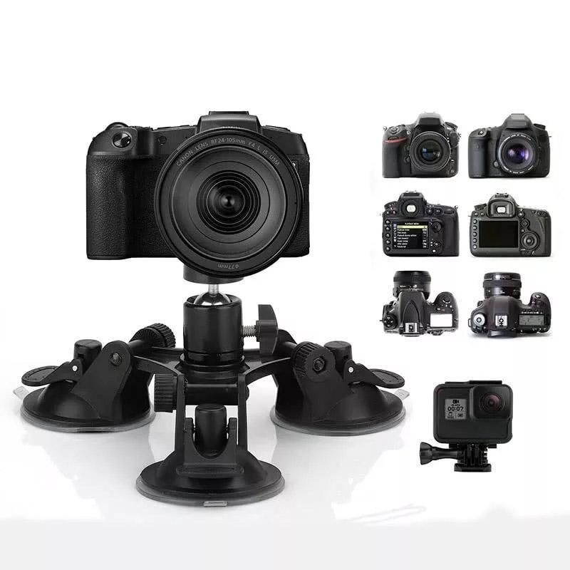 Sports Camera Accessories Three Legged Car Suction Cups Mounting Tool for Camera