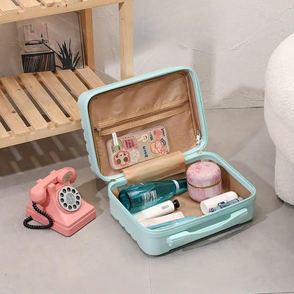 Portable 14 Inch Suitcase Mini Small Travel Storage Hand Gift Box - Black
