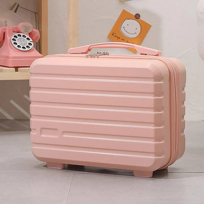 Portable 14 Inch Suitcase Mini Small Travel Storage Hand Gift Box - Black