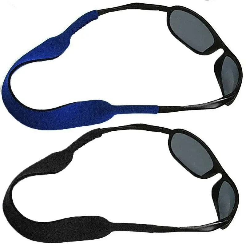 Sunglasses Strap Sports Band Glasses Neck Cord Neoprene Eyewear - Black
