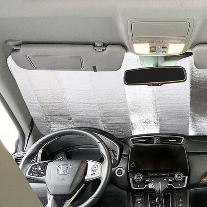 Car Windscreen Sun Shade Heat Reflective Windshield Front Rear Window Uv Block - 140*70