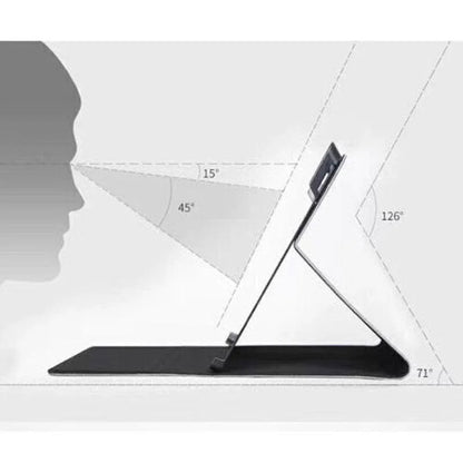 Premium Leather Case Cover Protector For Microsoft Surface Pro 8 - Light Grey