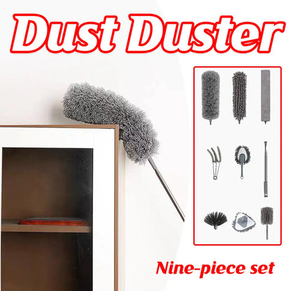 9pcs Dusters for Cleaning High Ceiling Fan Microfiber Duster with Extension