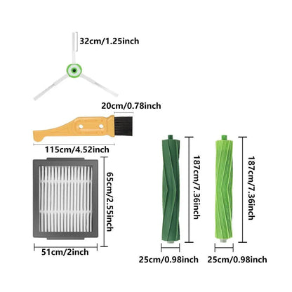 18PCS Sweeper Replacement Parts Main Brush Dust Bag Filter Side Brush Accessory