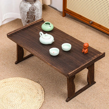 Wooden Foldable Chinese Style Tea Table Home Living Room Space Saving Durable