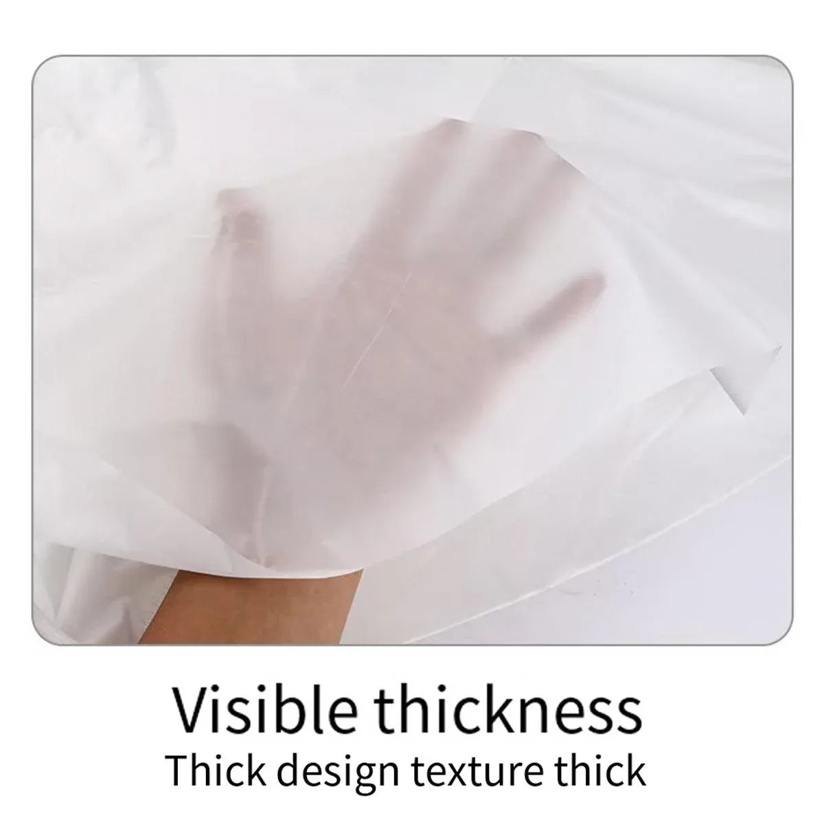 10pcs PEVA Rectangle Tablecloths Solid Colour Waterproof Party Table Covers - Black