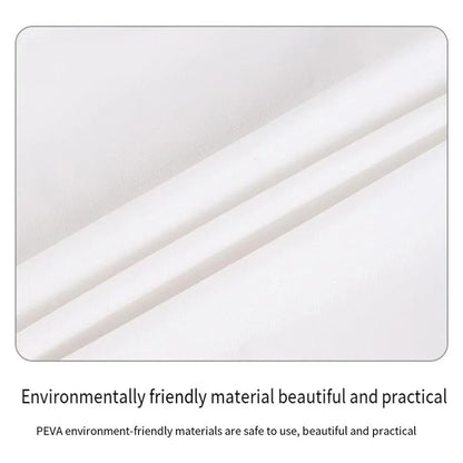 10pcs PEVA Rectangle Tablecloths Solid Colour Waterproof Party Table Covers - Black