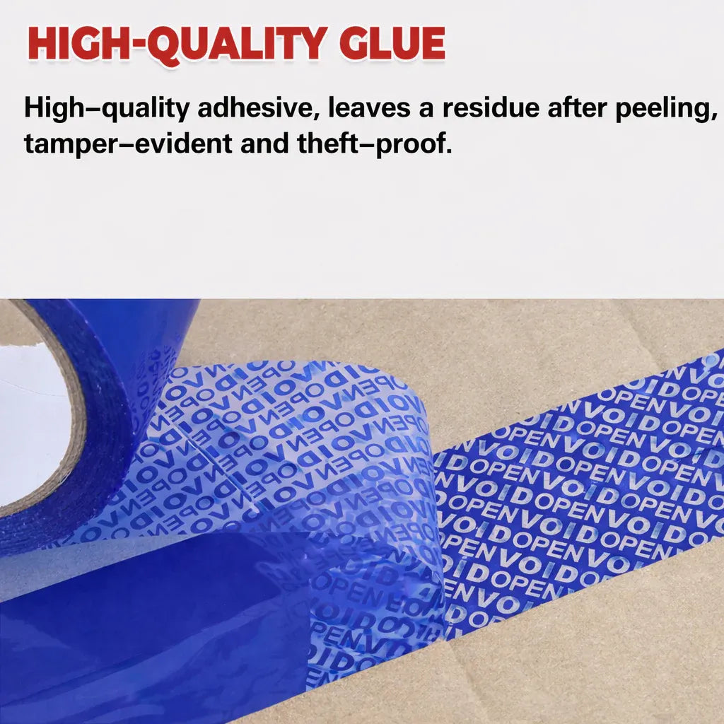 Blue VOID Tamper Evident Sealing Tape for Cartons Documents and Parcels - 5cm