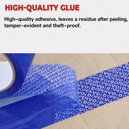 Blue VOID Tamper Evident Sealing Tape for Cartons Documents and Parcels - 5cm