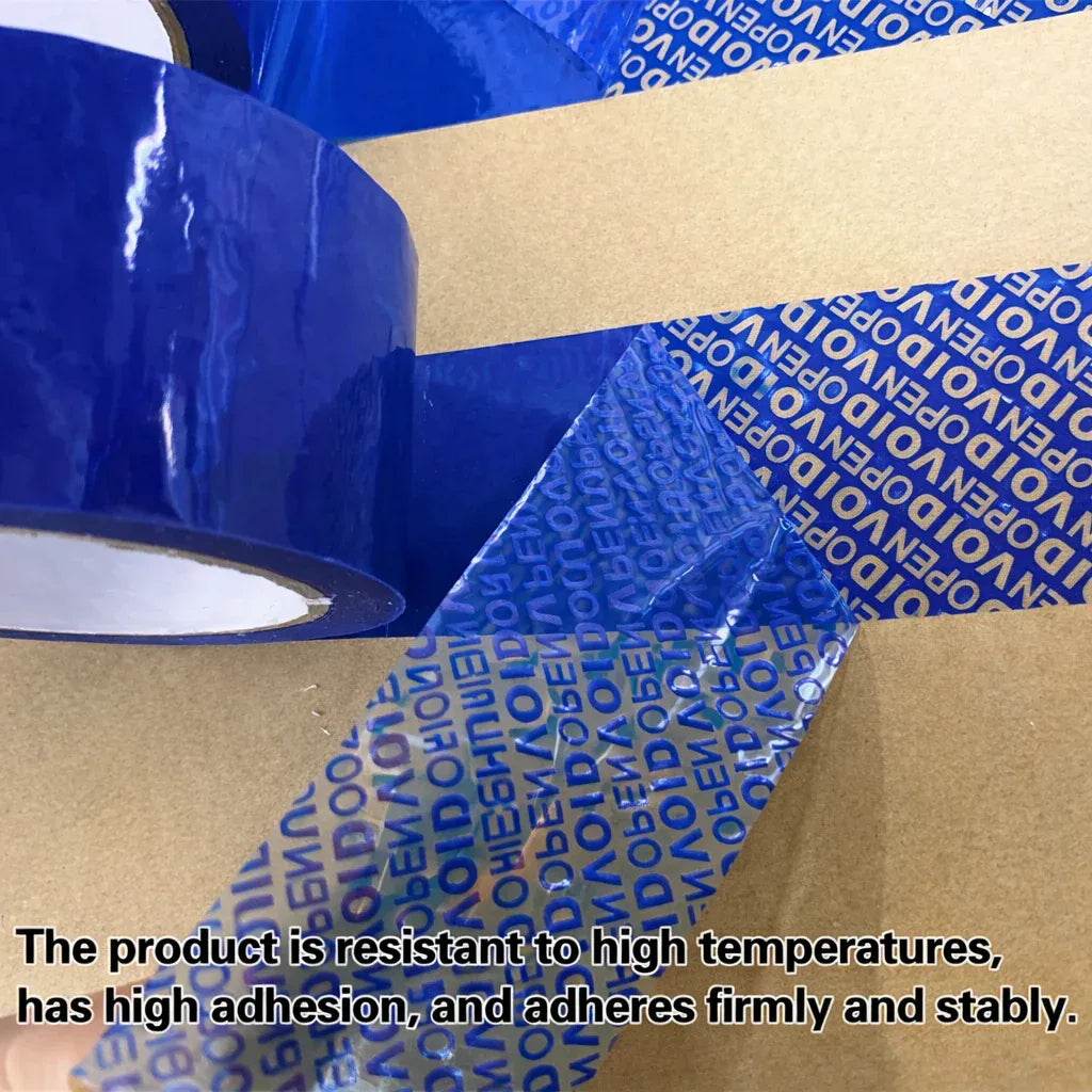 Blue VOID Tamper Evident Sealing Tape for Cartons Documents and Parcels - 5cm