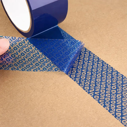 Blue VOID Tamper Evident Sealing Tape for Cartons Documents and Parcels - 5cm