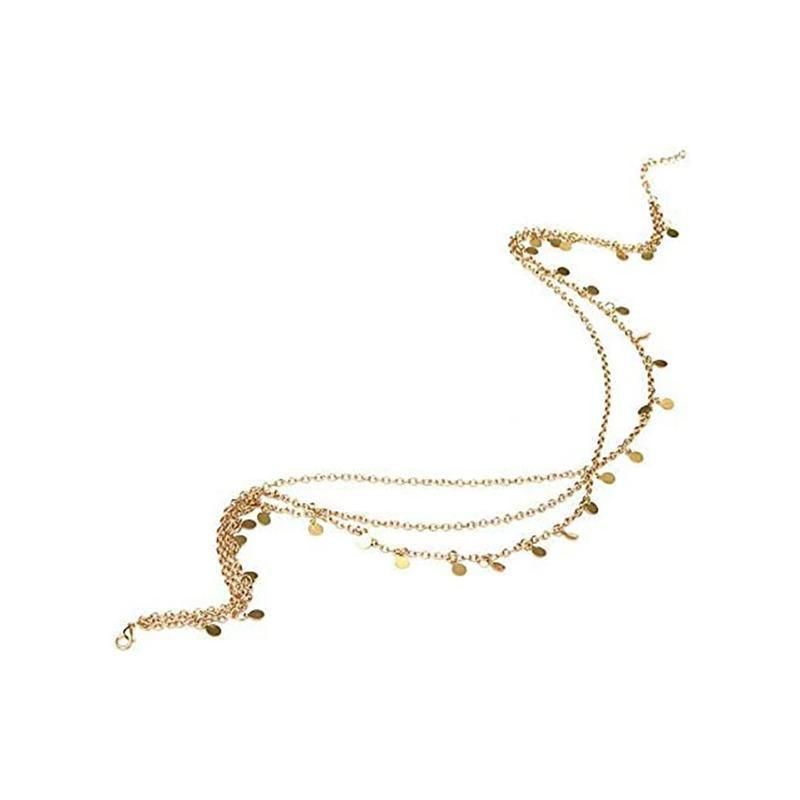 Bohemia Boho Gypsy Wafer Tassel Head Chain Headpiece Beauty Party Jewellery