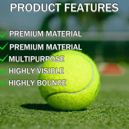 15Pcs High Elasticity Durable Training Tennis Balls Pressureless All Court Balls
