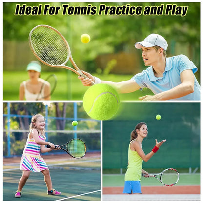 15Pcs High Elasticity Durable Training Tennis Balls Pressureless All Court Balls