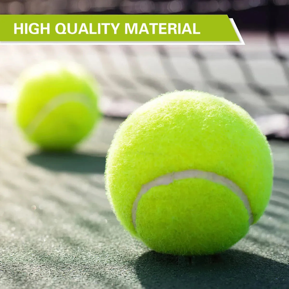 15Pcs High Elasticity Durable Training Tennis Balls Pressureless All Court Balls