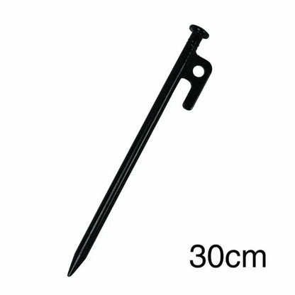 Heavy Duty Camping Tent Pegs 30cm Steel Ground Stakes Set of 10 for Outdoor Use