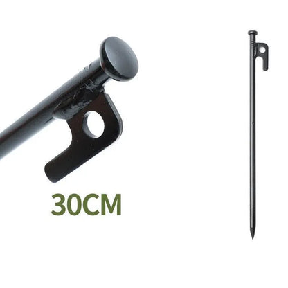 Heavy Duty Camping Tent Pegs 30cm Steel Ground Stakes Set of 10 for Outdoor Use