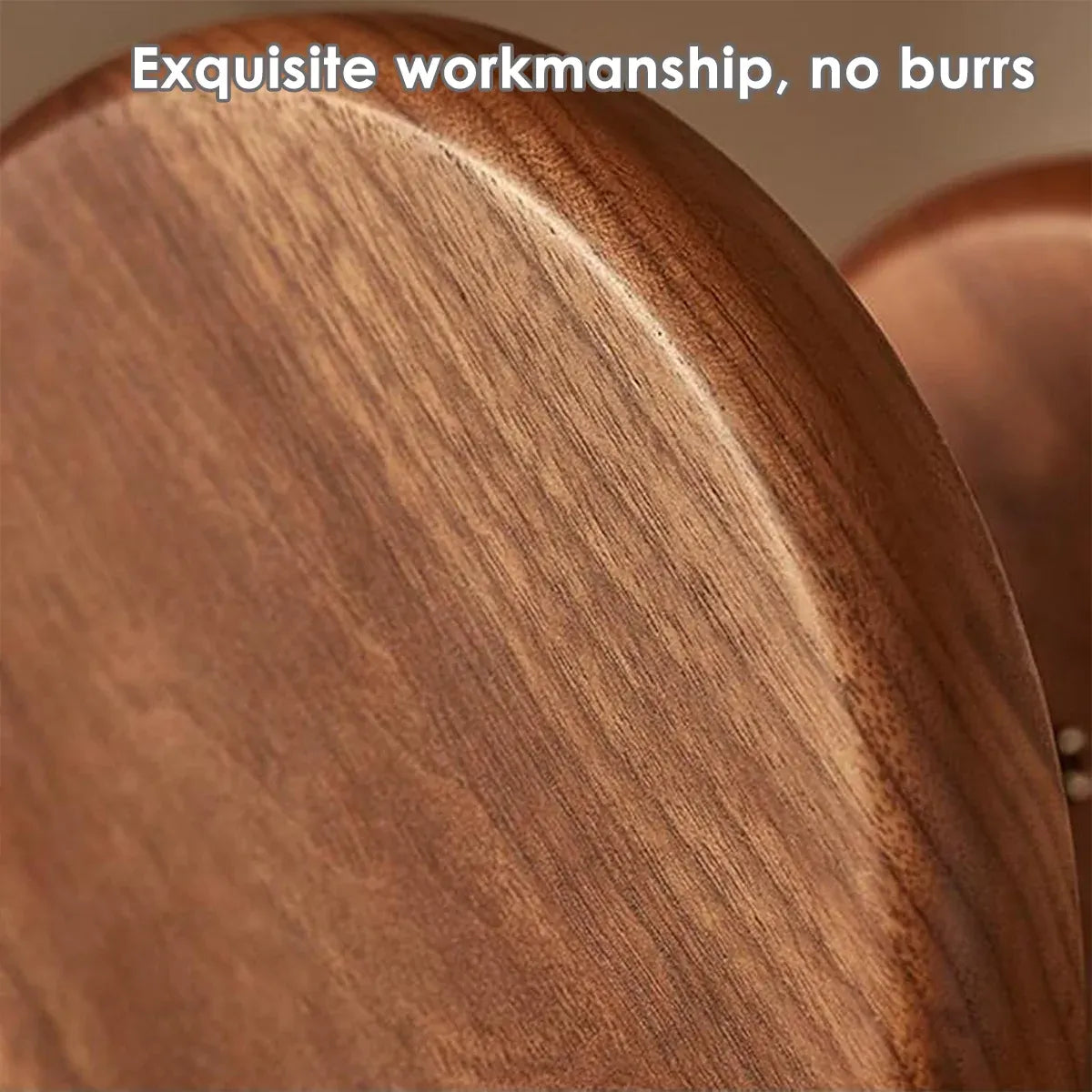 Two Layer Wooden Candy Tray Dessert Display Plate Stand Kitchen Storage Organizer - Dark Brown