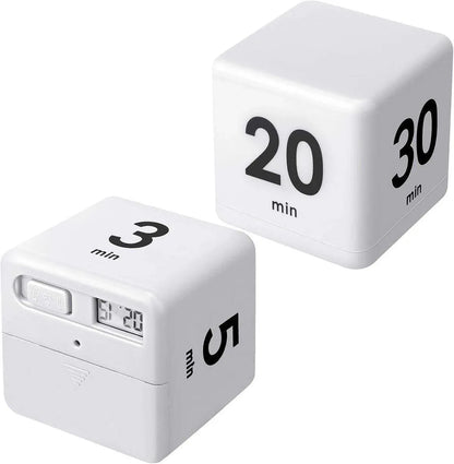 Cubic Timer for Students Time Management Study Exercise Reminder Tool Adjustable - 25-5-45-15