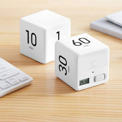 Cubic Timer for Students Time Management Study Exercise Reminder Tool Adjustable - 25-5-45-15