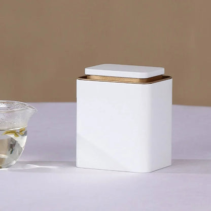 Metal Storage Tin Box Set Square Containers with Lid 5 Pack 2 Sizes - Large