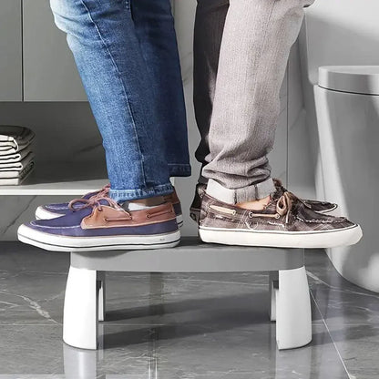 Toilet Stool Anti-Slip Bathroom Footstool for Home Use with Stable Support Design - Black