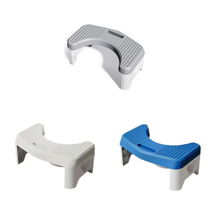 Thickened Toilet Squatting Stool Bathroom Footstool Household Restroom Pad - Grey
