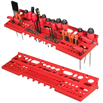 49PCS Plastic Tool Storage Box Wall Organizer Parts Cabinet Hanging Toolbox Use