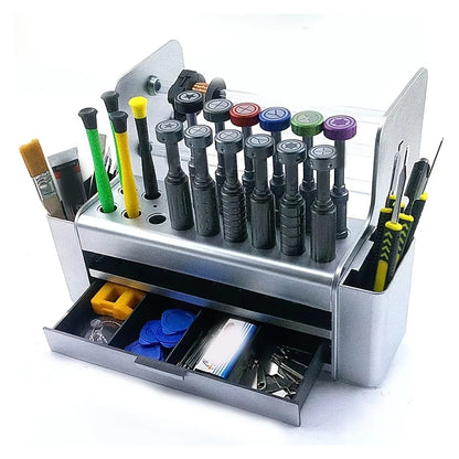 Tool Cabinet Multifunctional Desktop Organizer Screwdriver Parts Rack Case