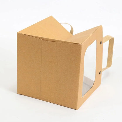 Square Paper Bags Standard Kraft Material Sturdy Multipurpose Available 3 Sizes - 25pcs-15*15*15cm