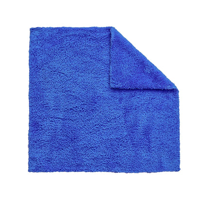 10PCS Microfiber Cleaning Cloths Car Detailing Towels Polishing Rags No Scratch - Blue