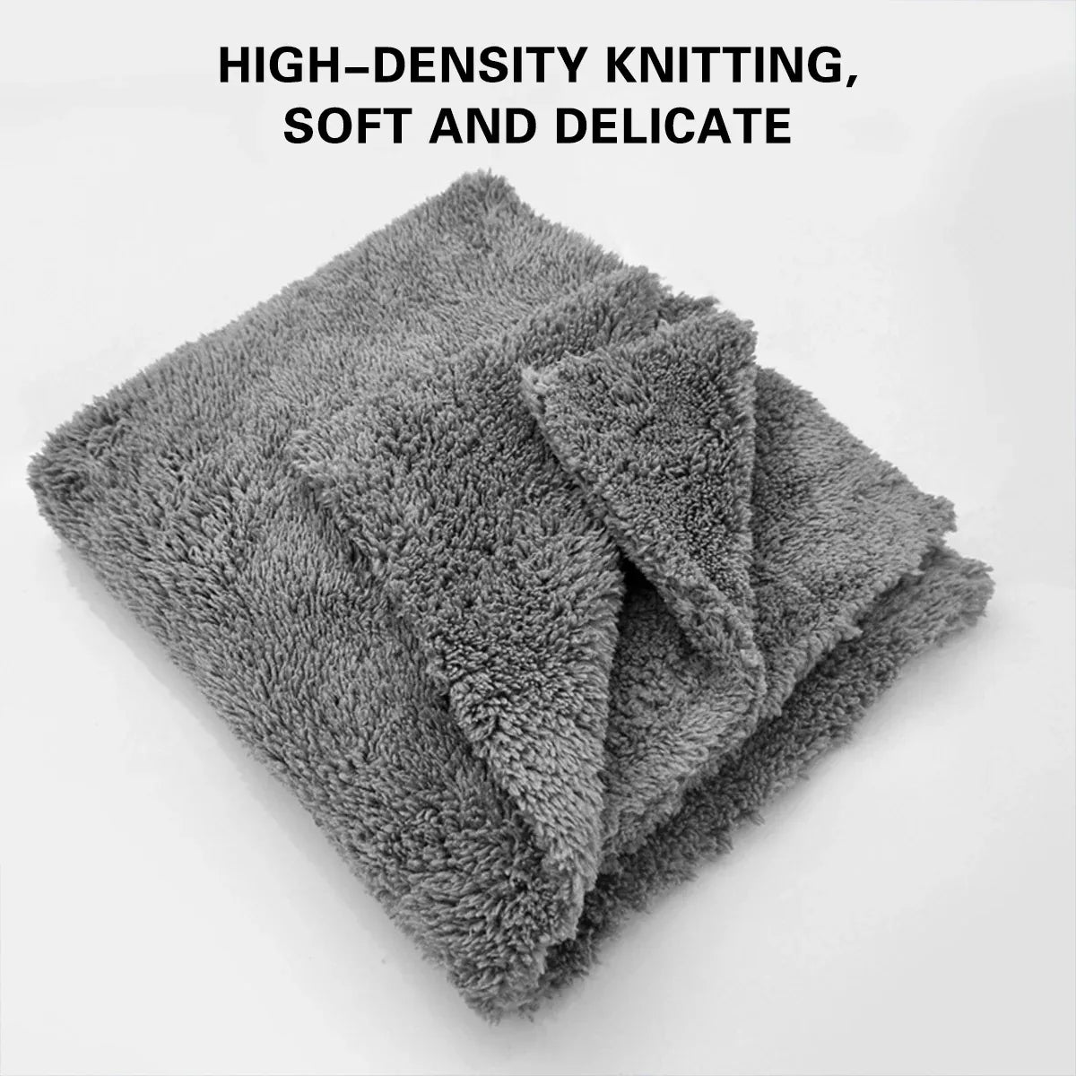 10PCS Microfiber Cleaning Cloths Car Detailing Towels Polishing Rags No Scratch - Blue