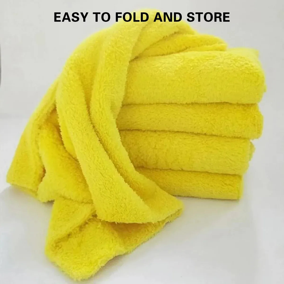 10PCS Microfiber Cleaning Cloths Car Detailing Towels Polishing Rags No Scratch - Grey