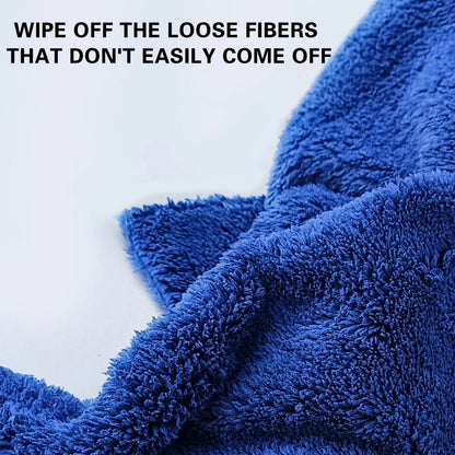 10PCS Microfiber Cleaning Cloths Car Detailing Towels Polishing Rags No Scratch - Yellow