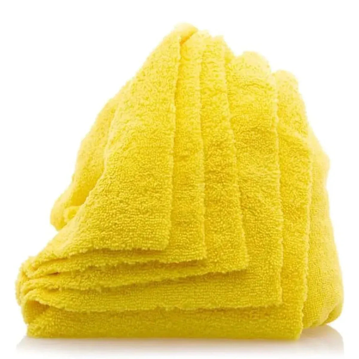 10PCS Microfiber Cleaning Cloths Car Detailing Towels Polishing Rags No Scratch - Yellow