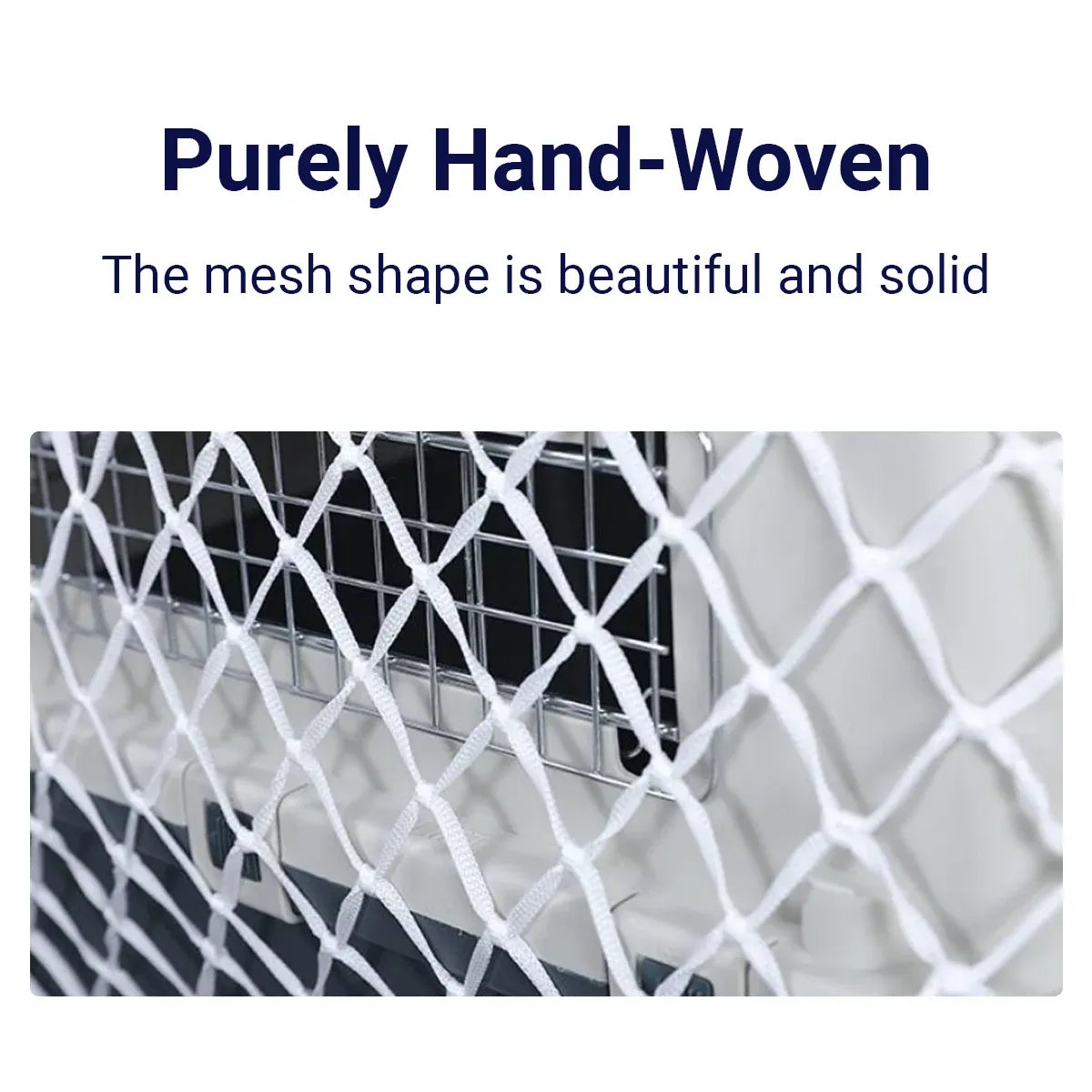 Pet Carrier Net Bag for Cat Dog Travel Mesh Cover Protective Tote Use - 50 × 33 × 33 cm