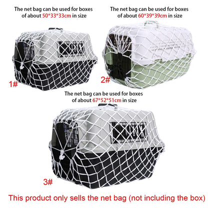 Pet Carrier Net Bag for Cat Dog Travel Mesh Cover Protective Tote Use - 67 × 52 × 51 cm