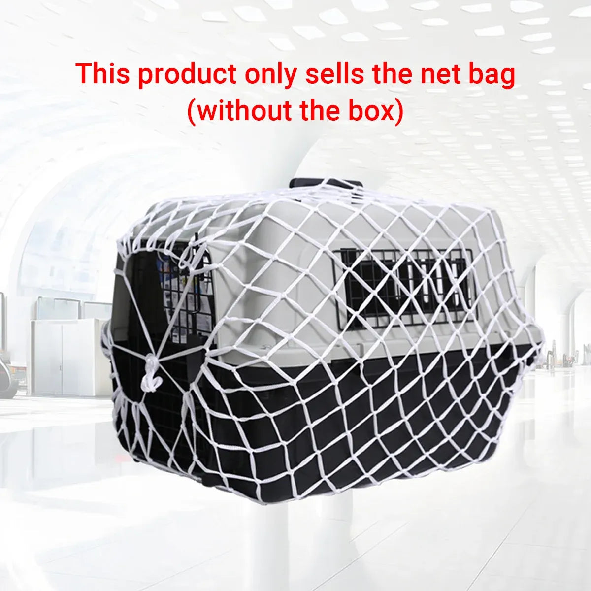 Pet Carrier Net Bag for Cat Dog Travel Mesh Cover Protective Tote Use - 67 × 52 × 51 cm