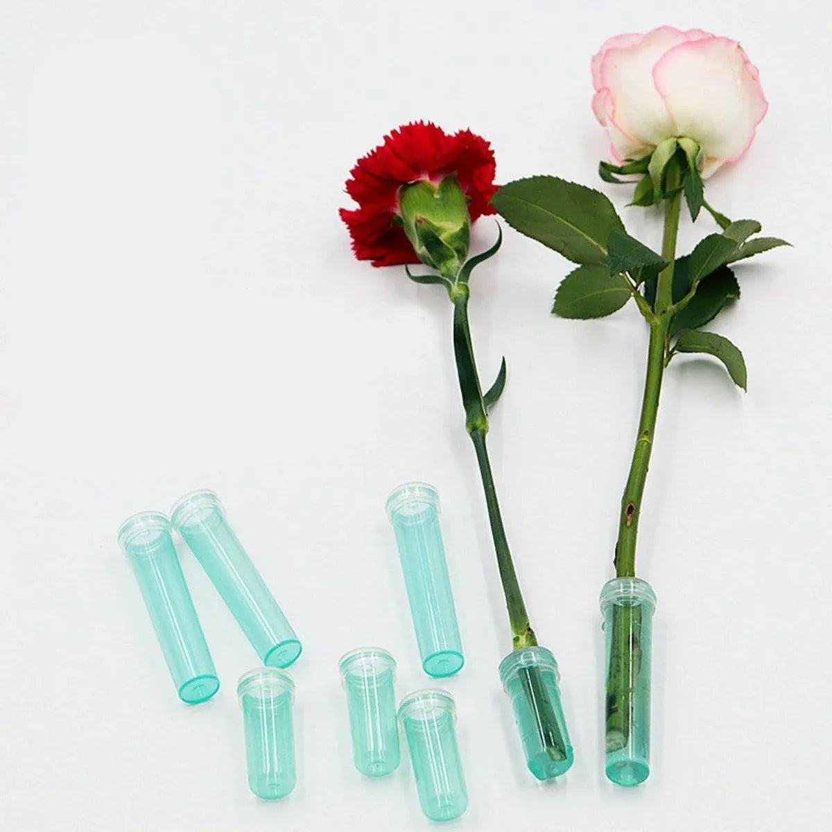 100/200PCS Flower Fresh Keeping Tube Floral Bouquet Nutrition Water Care Supply - 1.8*4cm - Transparent 200PCS