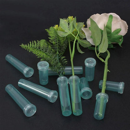 100/200PCS Flower Fresh Keeping Tube Floral Bouquet Nutrition Water Care Supply - 1.8*4cm - Transparent 200PCS