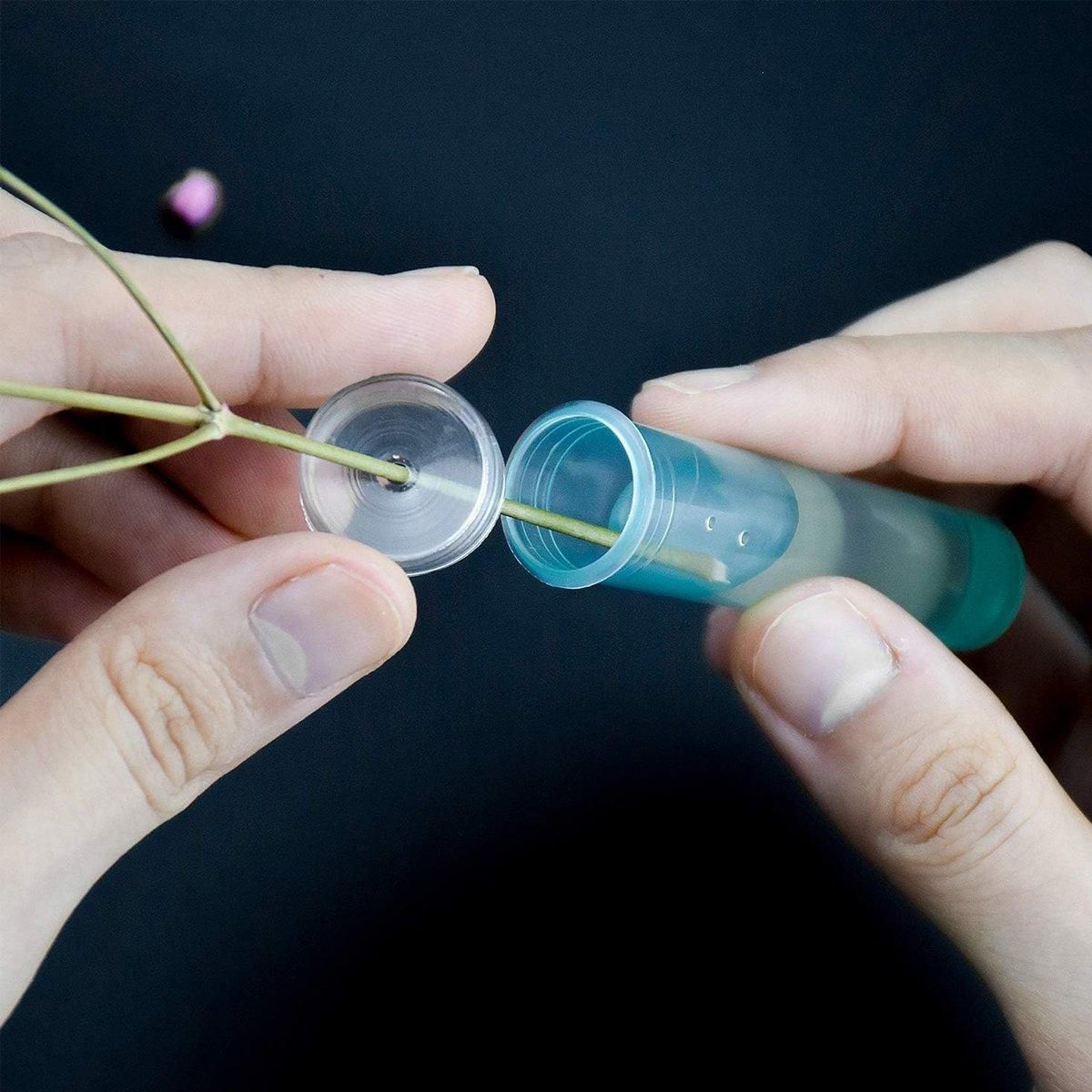 100/200PCS Flower Fresh Keeping Tube Floral Bouquet Nutrition Water Care Supply - 1.8*4cm - Transparent 200PCS