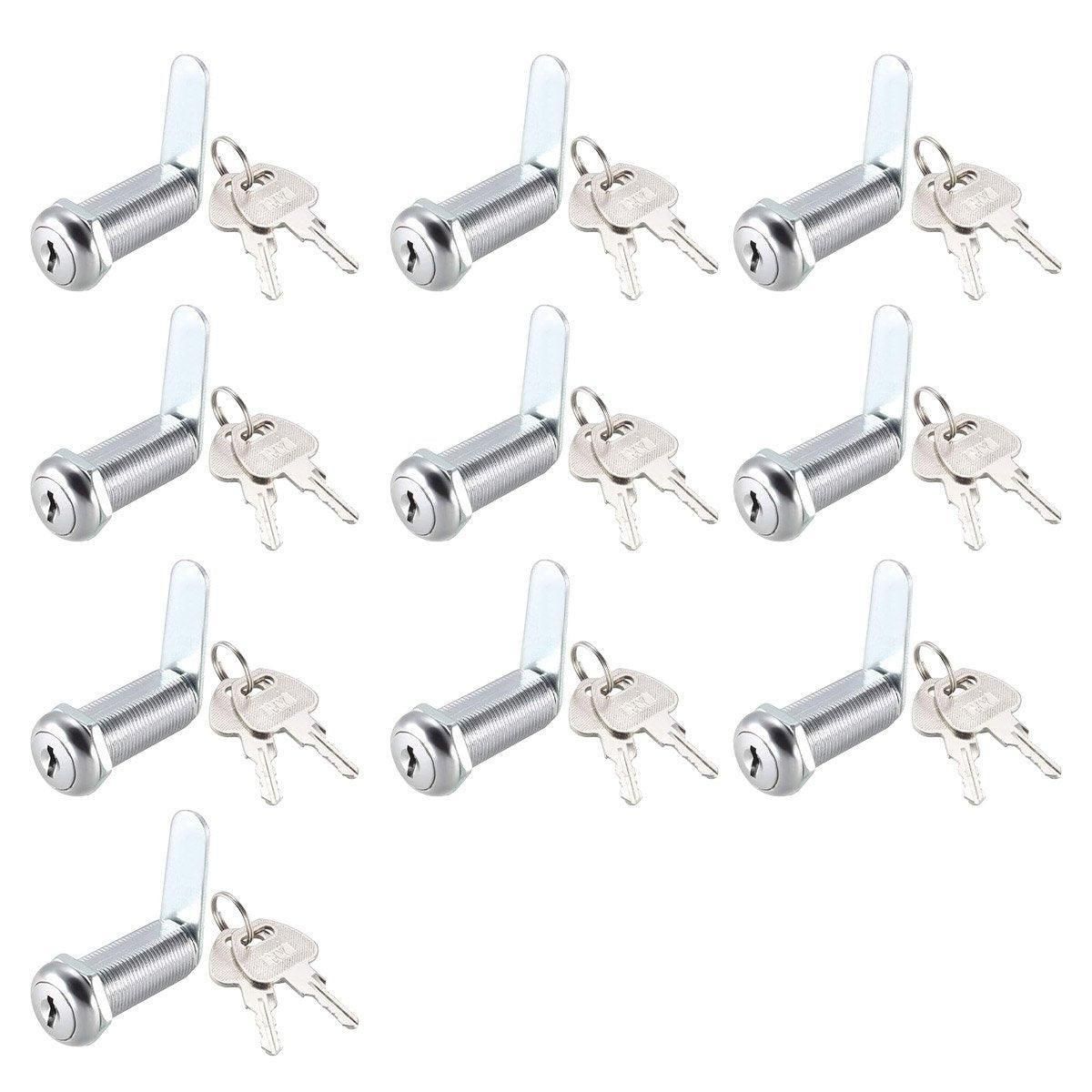 1/5/10pcs File Cabinet Drawer Milk Box Swivel Lock Small Round Security Lock - 16mm-10PCS