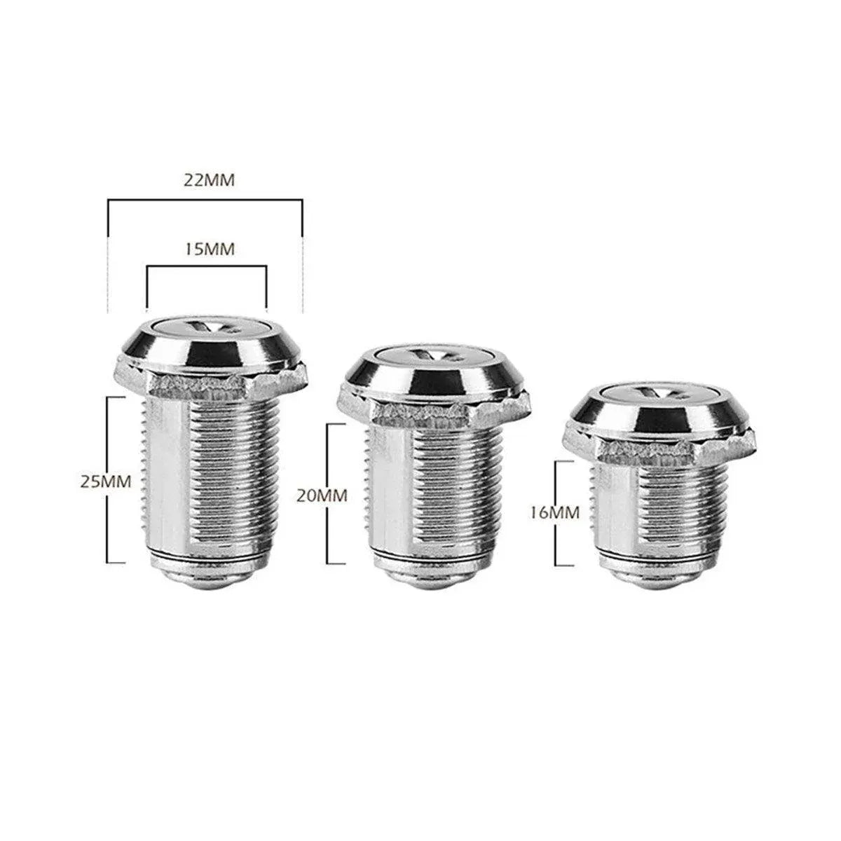 1/5/10pcs File Cabinet Drawer Milk Box Swivel Lock Small Round Security Lock - 16mm-10PCS