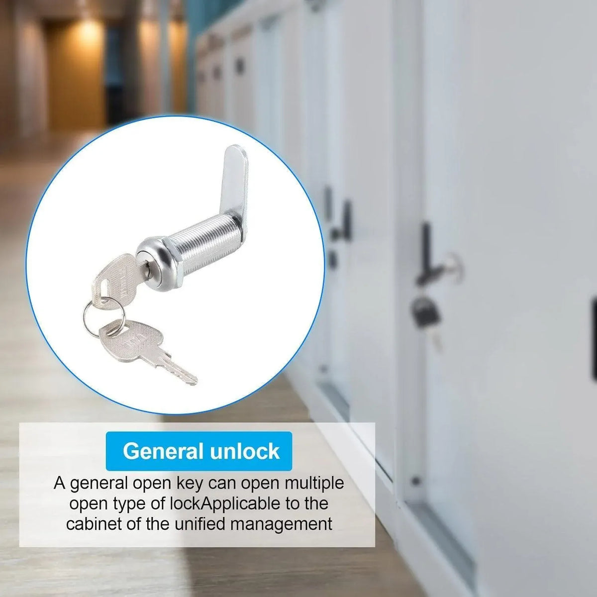 1/5/10pcs File Cabinet Drawer Milk Box Swivel Lock Small Round Security Lock - 16mm-10PCS