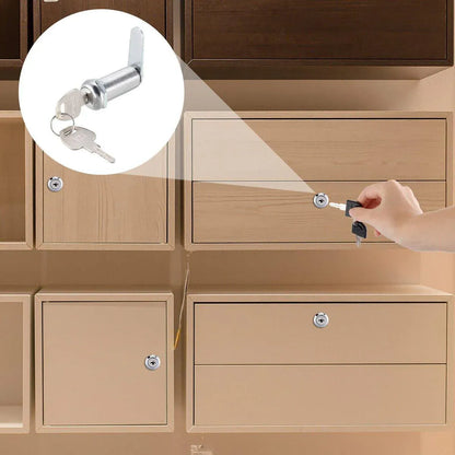 1/5/10pcs File Cabinet Drawer Milk Box Swivel Lock Small Round Security Lock - 16mm-10PCS