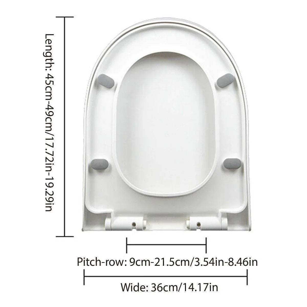 Toilet Seat Cover Universal Toilet Lid Cover Replacement Bathroom Seat Cover
