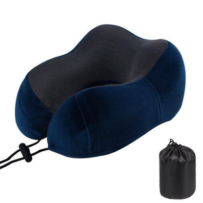 Memory Foam U-Shaped Travel Neck Pillow Set with Sleep Mask and Earplugs