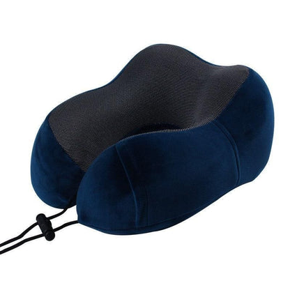 Memory Foam U-Shaped Travel Neck Pillow Set with Sleep Mask and Earplugs