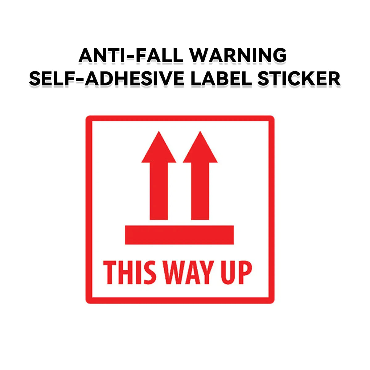Anti-Tripping Warning Label 12x12cm Shipping Box Caution Stickers Self Adhesive