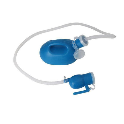 2000ml Portable Male Urinal Bottle with 1.2m Tube for Car Camping Travel Outdoor Use - Blue